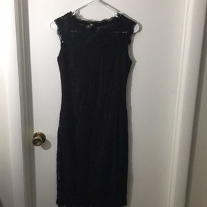 Black lace dress